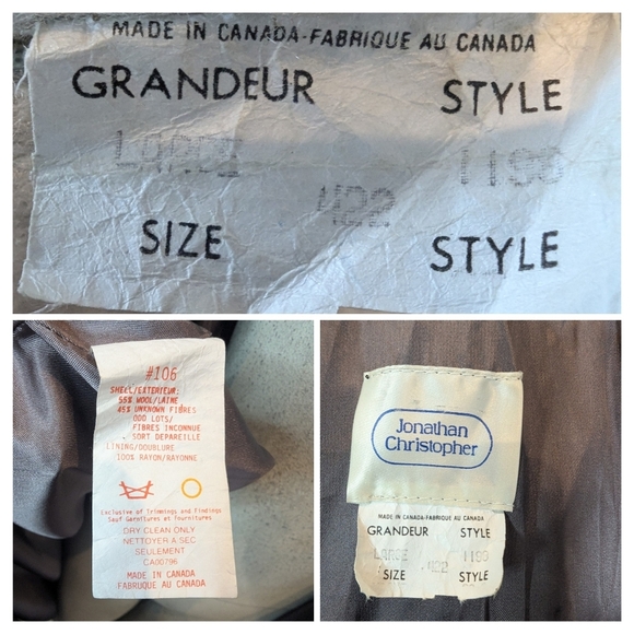 Vintage 80s Jonathan Christopher Full Length Ivory  Wool Trench Coat Over Size - Picture 13 of 16